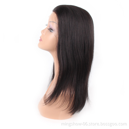 Ombre Highlight Color Human Hair Lace Front Wig Middle Part Brazilian Remy Hair Wavy With Baby Hair